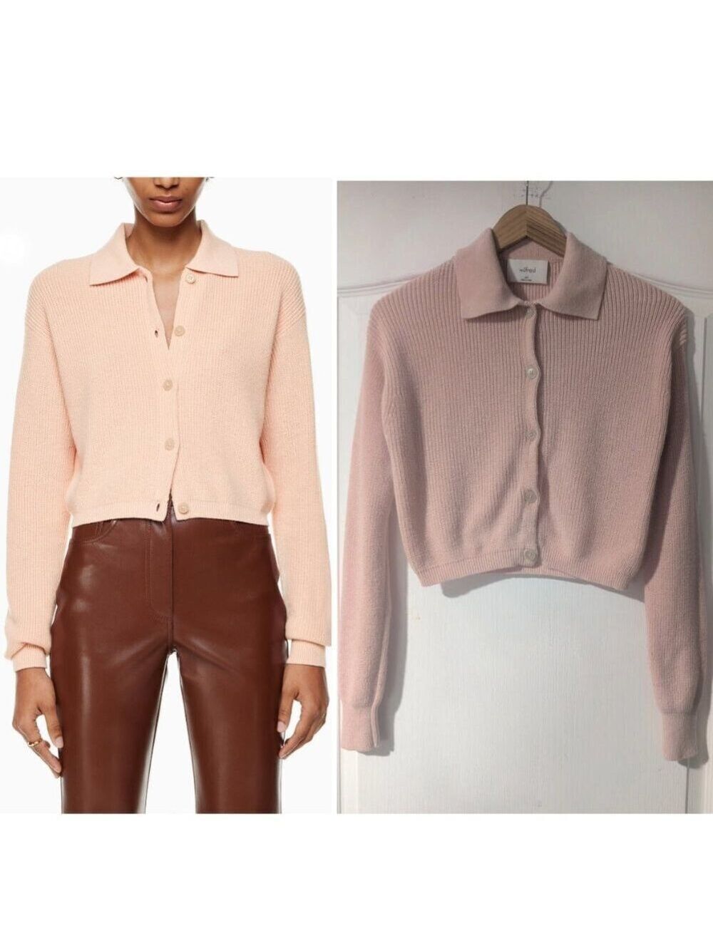 Aritzia Wilfred | Nextdoor Sweater Merino Wool Cotton Cardigan - 2XS
